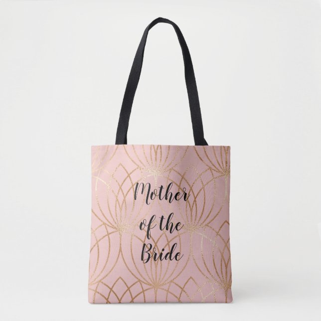 Rose Gold und Blush Mutter der Bride-Tasche (Vorderseite)