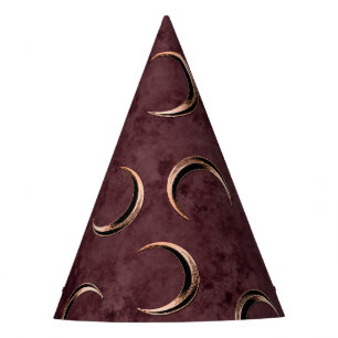 Rose Gold und Burgund Gotische Feierliche Hallowee Partyhütchen