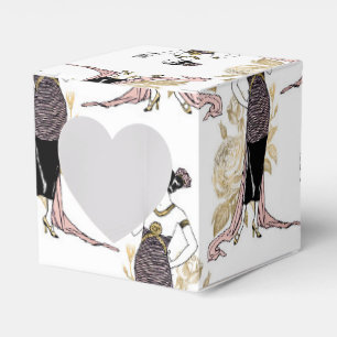 Rose Gold und Gold Wein Thema Geschenkschachtel