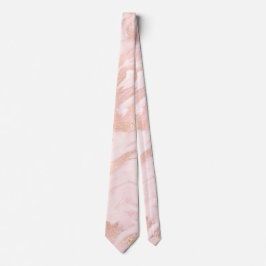 Rose Gold und Marmor Trauzeugen Neck Tie Krawatte