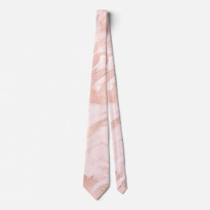 Rose Gold und Marmor Trauzeugen Neck Tie Krawatte