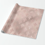 Rose Gold und Rosa Lilie Geschenkpapier<br><div class="desc">Paris Vintage Lilie Muster Packpapier.</div>