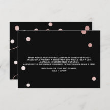 Rose Gold und Schwarz | Glam Wedding will Well