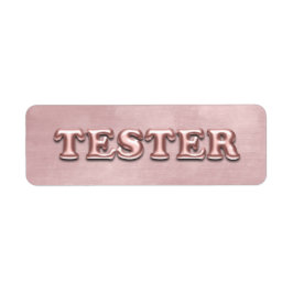 Rose Gold Velvet 3D Tester Sample Contaners