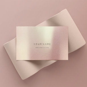 Rose Gold Vorspurige Abstrakte Mindestseidenmetall Visitenkarte