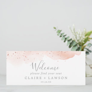Rose Gold Watercolor Hanging Seekartenheader
