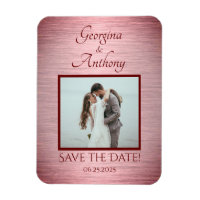 Rose Gold Wedding Foto Save the Date kundenspezifi