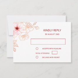 Rose Gold Wedding RSVP