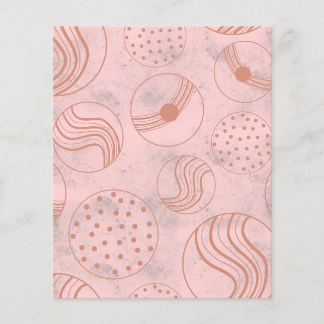 Rose Gold-Weihnachtsbällchen (Vorderseite)