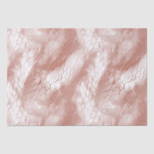 Rose Gold Weißschlange Haut Seidenpapier