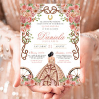 Rose Gold Western Charro Rustic Ranch Quinceañera