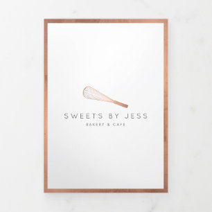 Rose Gold Whisk Bäckerei Catering Broschüre