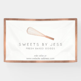 Rose Gold Whisky Bäckerei Banner