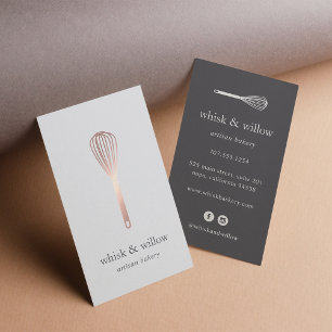 Rose Gold Whisky Bäckerei KOCH Caterer Visitenkarte