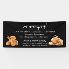 Rose Gold Whisky Bakery Business Wiedereröffnung Banner