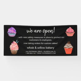 Rose Gold Whisky Bakery Business Wiedereröffnung Banner