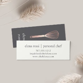 Rose Gold Whisky Logo | Koch Catering Bäckerei Mini Visitenkarte