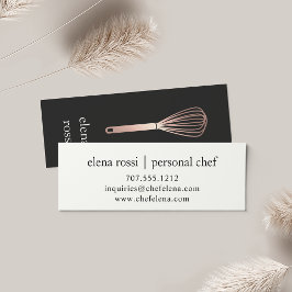 Rose Gold Whisky Logo | Koch Catering Bäckerei Mini Visitenkarte