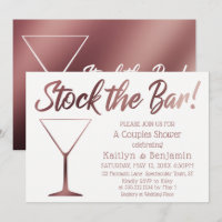 Rose Gold & White Stock die Dusche für Bar