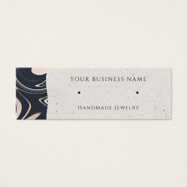 Rose Gold Wirbel Stuck Earring Display Cards (Vorderseite)