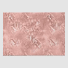 Rose Gold Zebra Print Seidenpapier