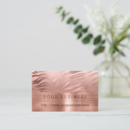 Rose Gold Zebra Visitenkarte