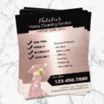 Rose Gold Zuhause Cleaning House Behalte Service Flyer<br><div class="desc">Rose Gold Zuhause Cleaning House Behalte Service Flyer.</div>