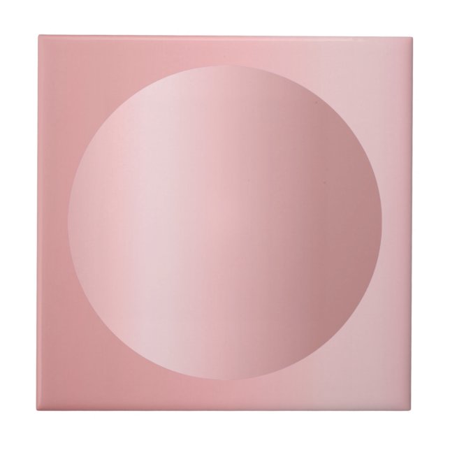 Rose Goldänderbare Bildvorlage Fliese (Vorderseite)