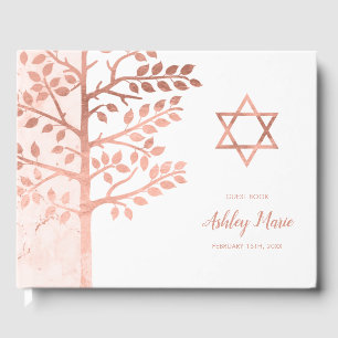 Rose Goldbaum des Lebens Bat Mitzvah Gästebuch