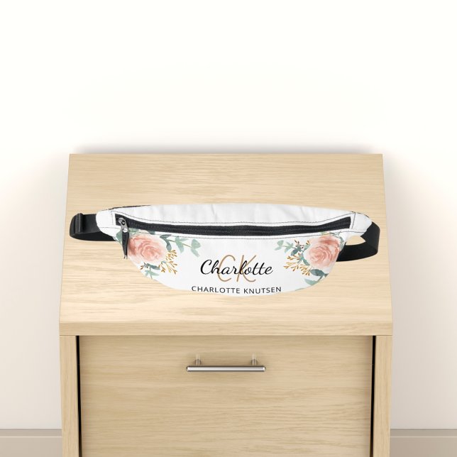 Rose Goldblumengrün Bauchtasche (Von Creator hochgeladen)