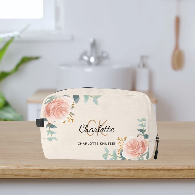 Rose Goldblumengrün Waschbeutel (Von Creator hochgeladen)