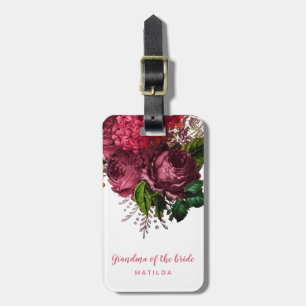 Rose Goldblumenmutter Gepäckanhänger