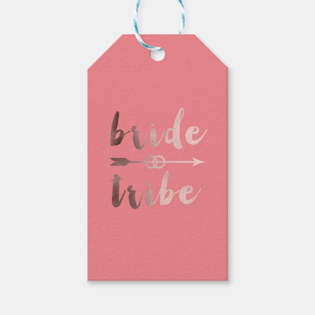 Rose Goldbrauenring Geschenkanhänger (Vorderseite)