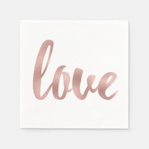 Rose Goldcocktail Servietten