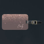Rose Golden Rosa Giro del Malcantone Glitzer Gepäckanhänger<br><div class="desc">Rose Gold - Rosa Terracotta Sparkle Glitzer Monogramm Name Gepäckstück Tag. Das macht den perfekten 16 Geburtstag,  Hochzeit,  Brautparty,  Babydusche oder Junggeselinnen-Abschied Geschenk für jemanden,  der sein Zimmer stilvoll dekoriert.</div>