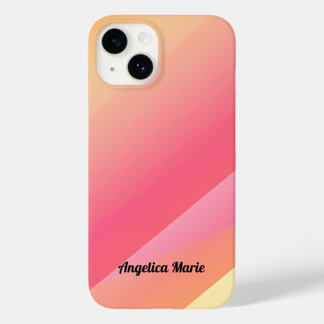 Rose, goldene Farbtöne Personalisiert Case-Mate iPhone Hülle (Rückseite)