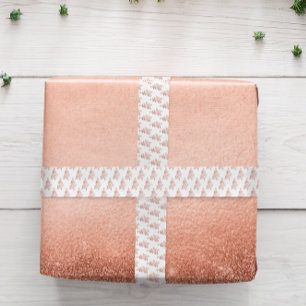 Rose Goldene Foil Weiße Bäume Weihnachtsfeiertag Satinband