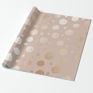 Rose, goldfarben und beige geschenkpapier