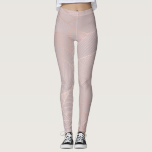 Rose goldfarbener Hintergrund, elegant. Leggings