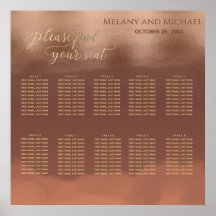 Rose Goldfolie Zimt Wasserfarbe