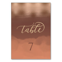 Rose Goldfolie Zimt Wasserfarbe