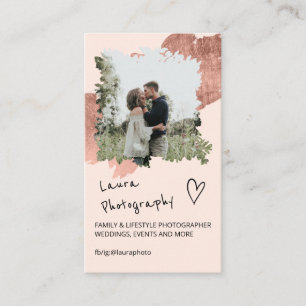 Rose Goldfotograf Blumenkollage 2 Foto Visitenkarte