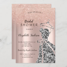 Rose GoldGlitter Bokeh,Sequins Dress Brautparty