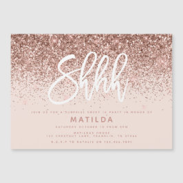 Rose goldgürtel Glitzer Moderne Überraschung Gebur Magnetkarte