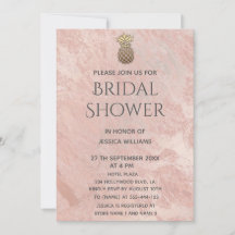 Rose Goldmarmor Ananas-Brautparty