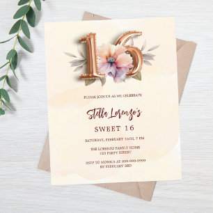 Rose Goldpfirsichblüte Süß 16 Haushaltsausschreibu