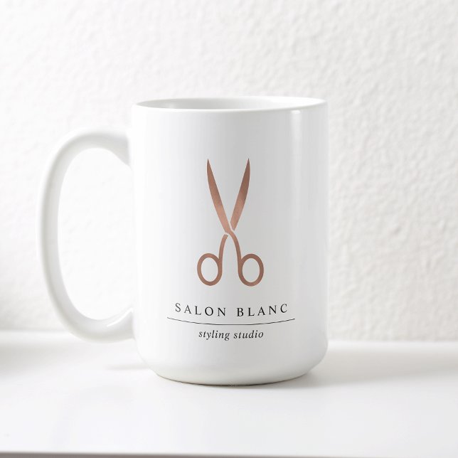 Rose-Goldschere| Hair Salon Pen Kaffeetasse (Von Creator hochgeladen)