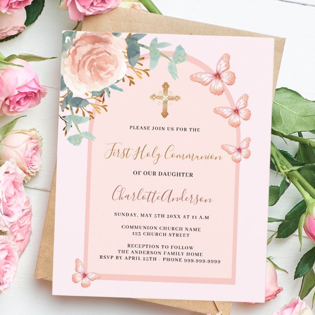 Rose Goldschmetterlinge Blumenbogen Erste Kommune (Von Creator hochgeladen)