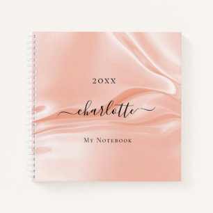 Rose Goldseide Satin Notizbuch