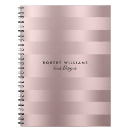 Rose-Goldstreifen Notizblock